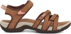 Teva W Tirra Leather Dames Sandalen - Bruin - Maat 38