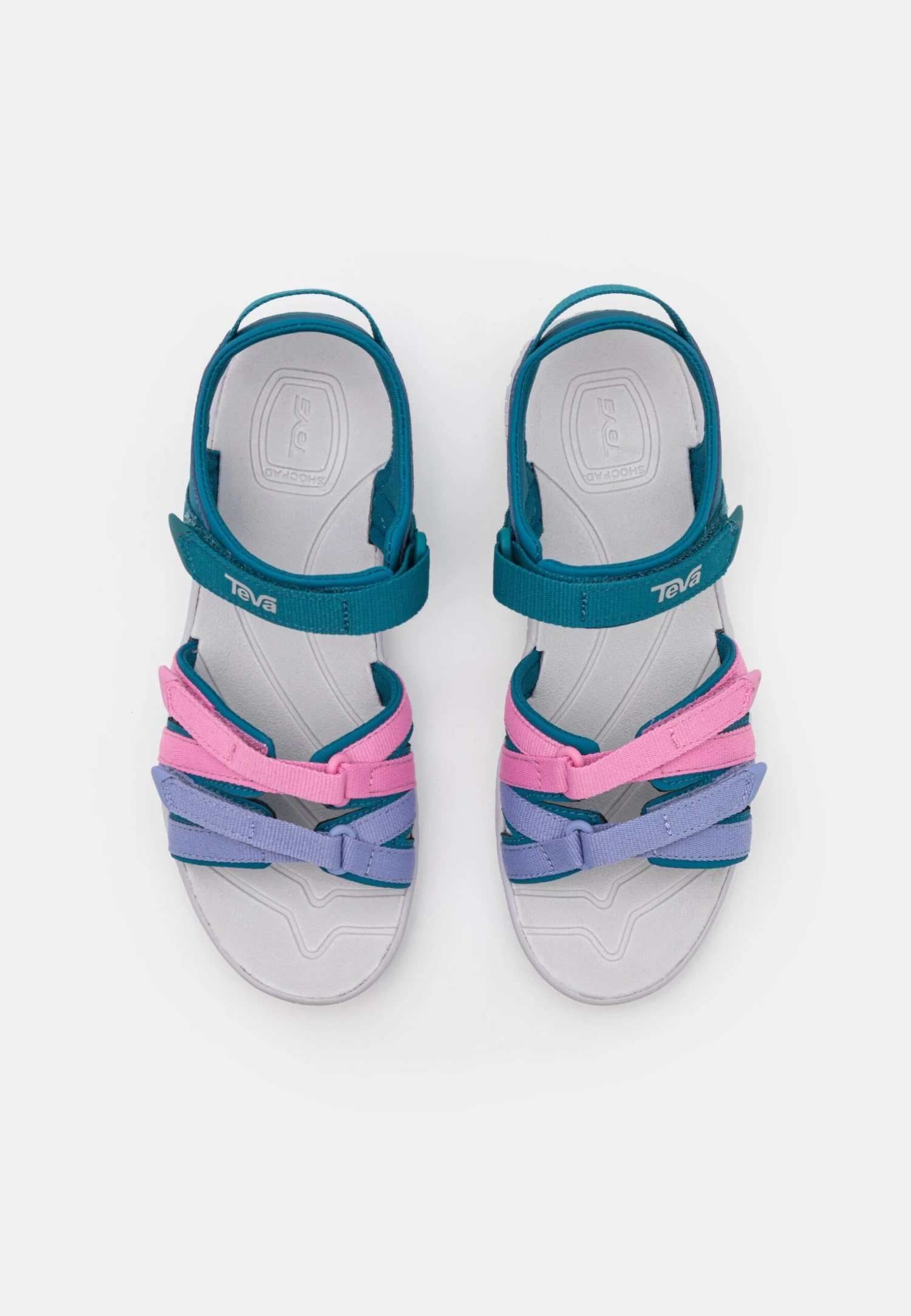 Teva Tirra Unisex - Outdoorsandalen - Blue/Coral/Multi-Coloured 4 Teva Tirra Unisex - Outdoorsandalen - Blue/Coral/Multi-Coloured - Afbeelding 4